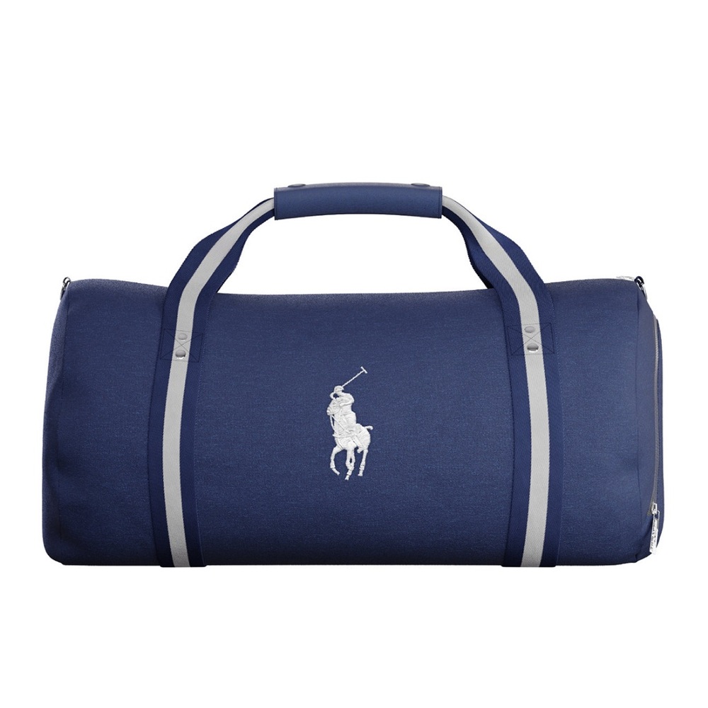 Polo by Ralph Lauren Blue and Gray Duffel Bag